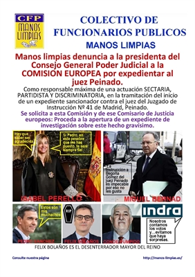 VÍDEO DE MIGUEL BERNAD, SECRETARIO GENERAL DE MANOS LIMPIAS