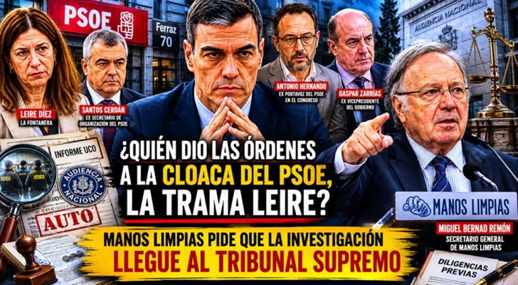 MANOS LIMPIAS PIDE  INVESTIGAR AL PRESIDENTE DEL GOBIERNO