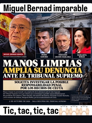 MANOS LIMPIAS AMPLÍA SU DENUNCIA ANTE EL TRIBUNAL SUPREMO